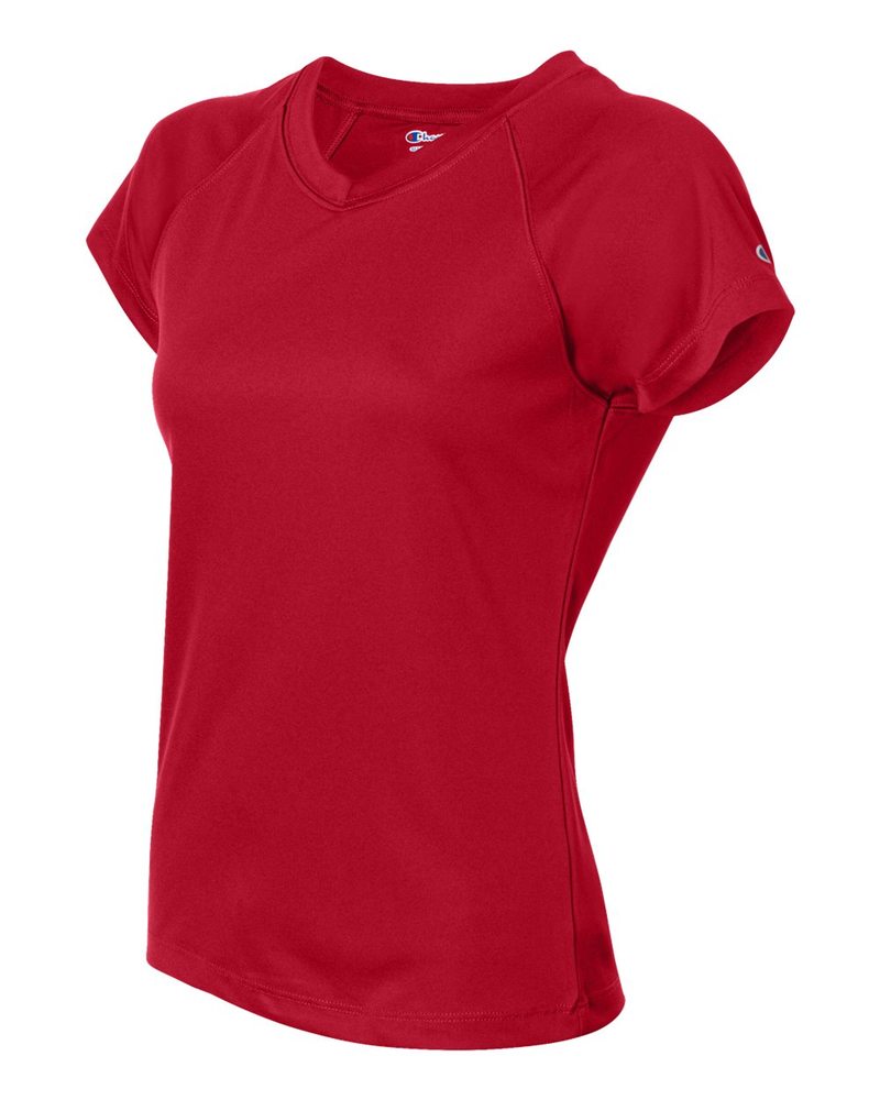 Champion CW23 - Ladies' Double Dry® V-Neck Performance T-Shirt