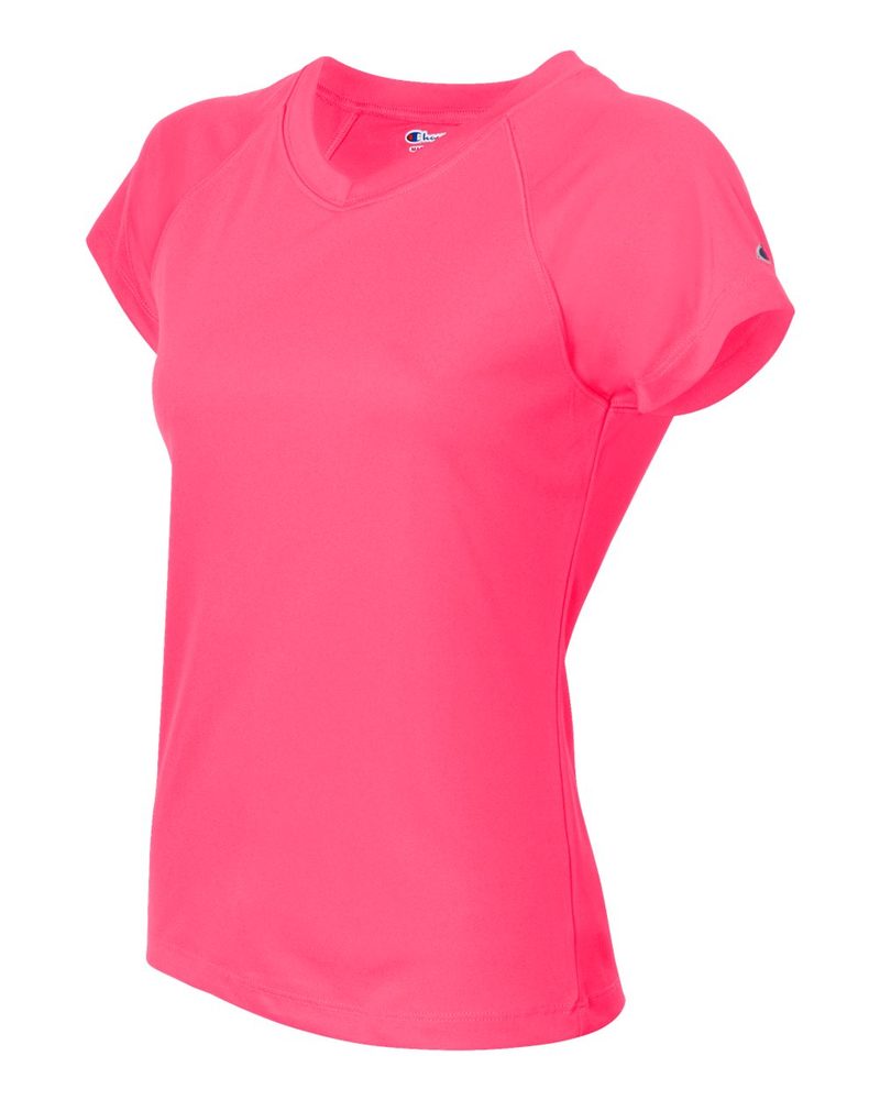 Champion CW23 - Ladies' Double Dry® V-Neck Performance T-Shirt