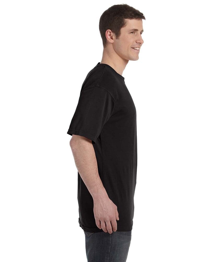 Comfort Colors 6030CC Garment Dyed Pocket T Shirt Features: Wide