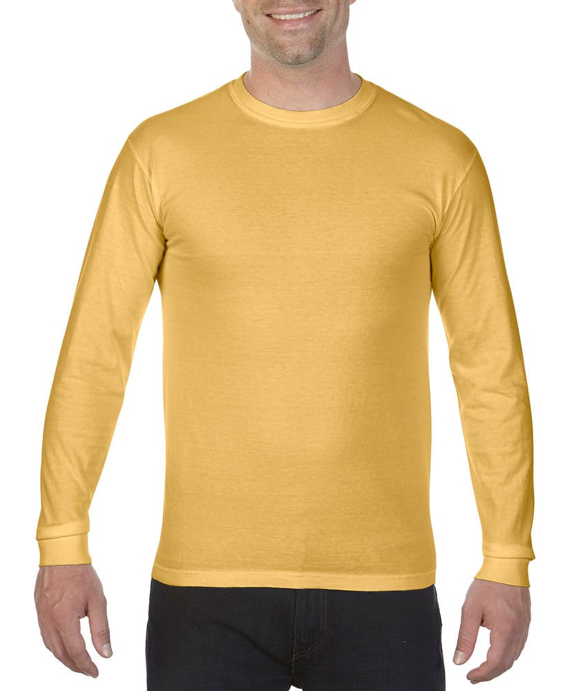 Comfort Colors Mens Garment Dyed Heavyweight Long Sleeve T Shirt 6014-C6014