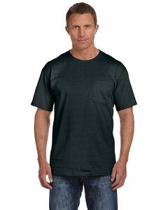 Fruit of the Loom 3930PR - Heavy Cotton HD™ T-Shirt with a Left Chest Pocket Negro