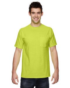 Fruit of the Loom 3930PR - Heavy Cotton HD™ T-Shirt with a Left Chest Pocket Seguridad Verde
