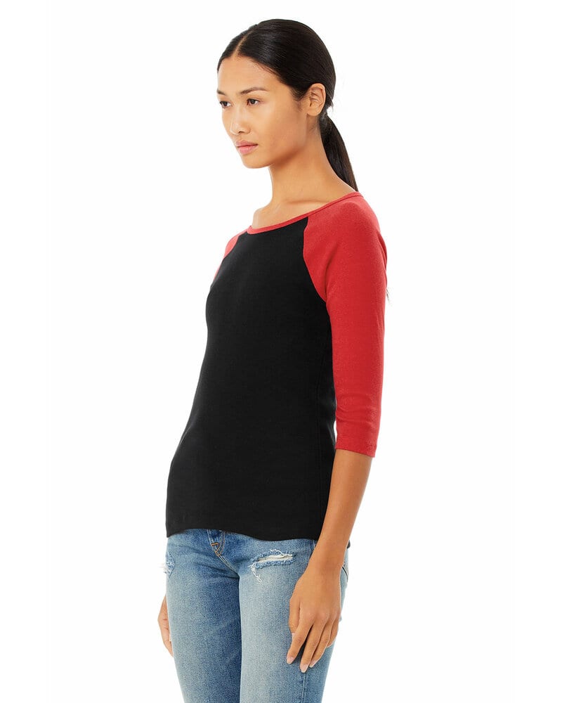 Bella+Canvas 2000 - Ladies' Baby Rib Three-Quarter Sleeve Raglan T-Shirt