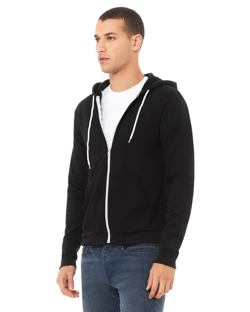Bella+Canvas 3739 - Unisex Full-Zip Hooded Sweatshirt