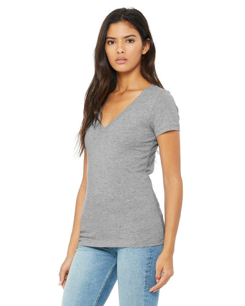 Download Bella Canvas 6035 Deep V Neck Jersey T Shirt Wordans Usa
