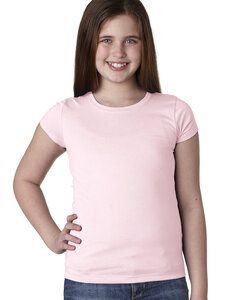 Next Level 3710 - Remera "De princesa" para niñas  Luz de color rosa