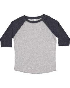 Rabbit Skins 3330 - Toddler Fine Jersey Three-Quarter Sleeve Baseball T-Shirt