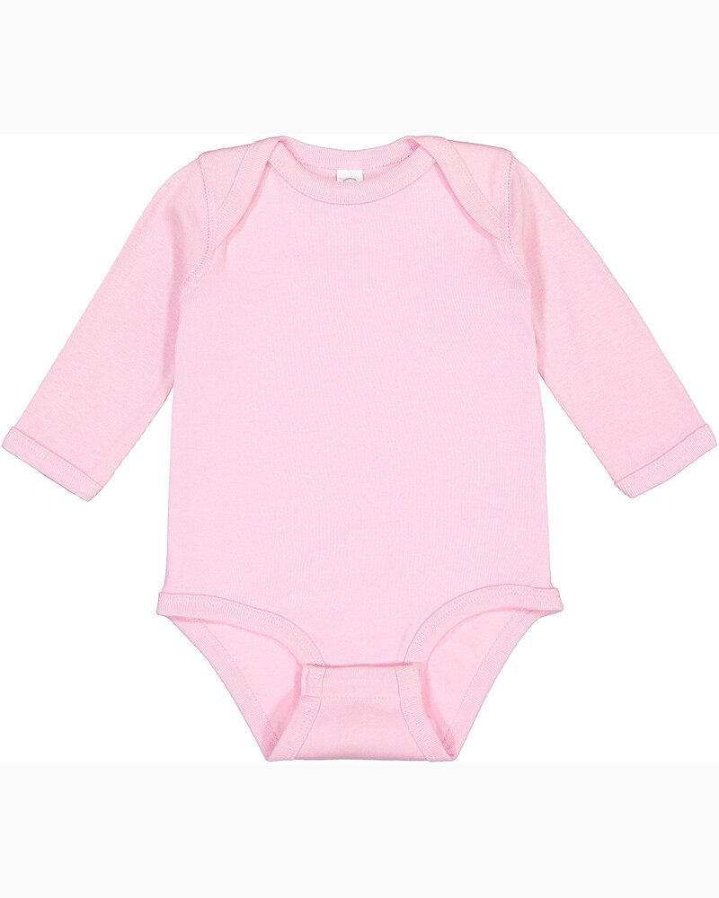 Rabbit Skins 4411 - Infant Long Sleeve Lap Shoulder Creeper