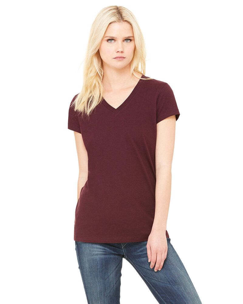 Ladies' Short Sleeve V-Neck Jersey T-Shirt