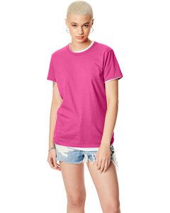 Hanes SL04 - Ladies' Nano-T® T-Shirt Wow Pink