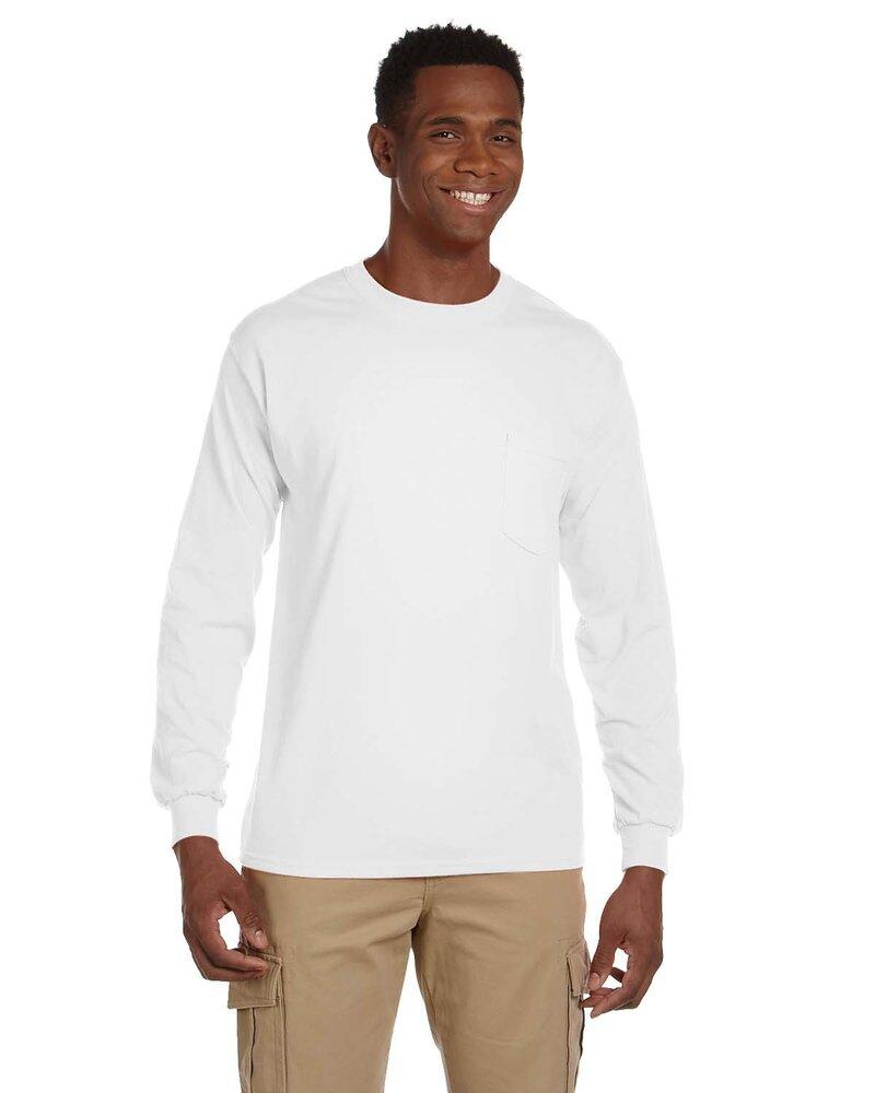 Gildan G241 - T-Shirt Ultra Cotton® 6 Oz. à manches longues avec poche