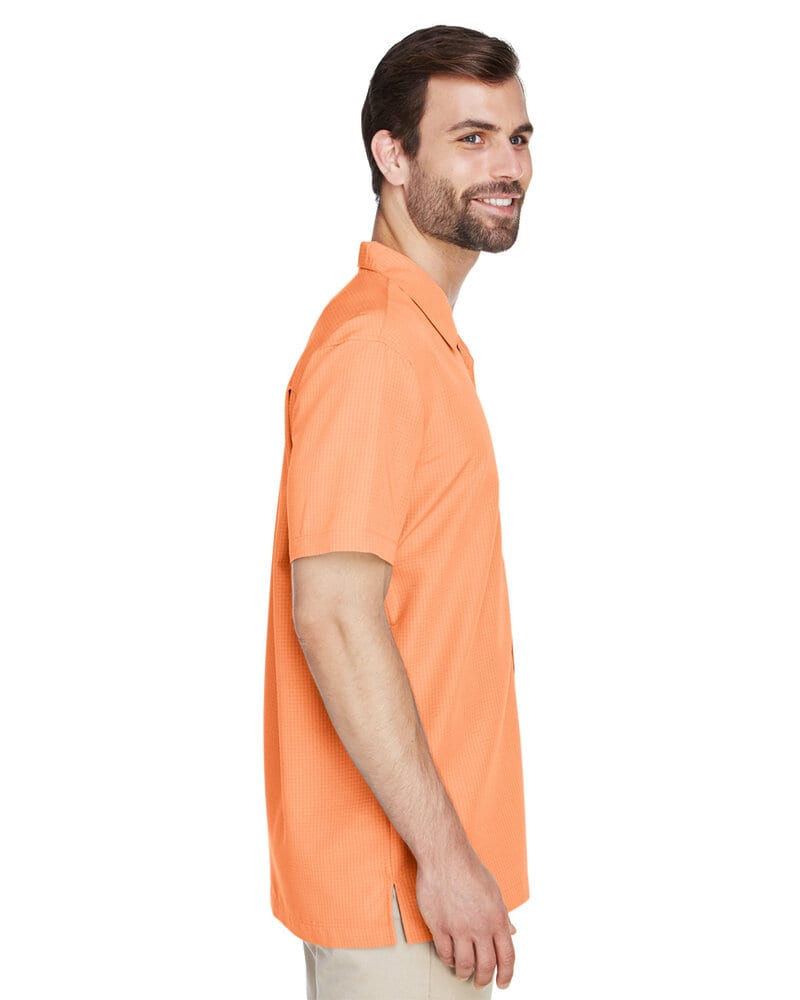 Harriton M560 - Men's Barbados Textured Camp Shirt