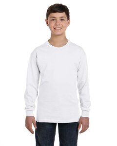 Gildan G540B - Wholesale Youth 5.3 oz. Long-Sleeve T-Shirt White
