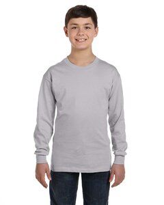 Gildan G540B - Wholesale Youth 5.3 oz. Long-Sleeve T-Shirt Sport Grey