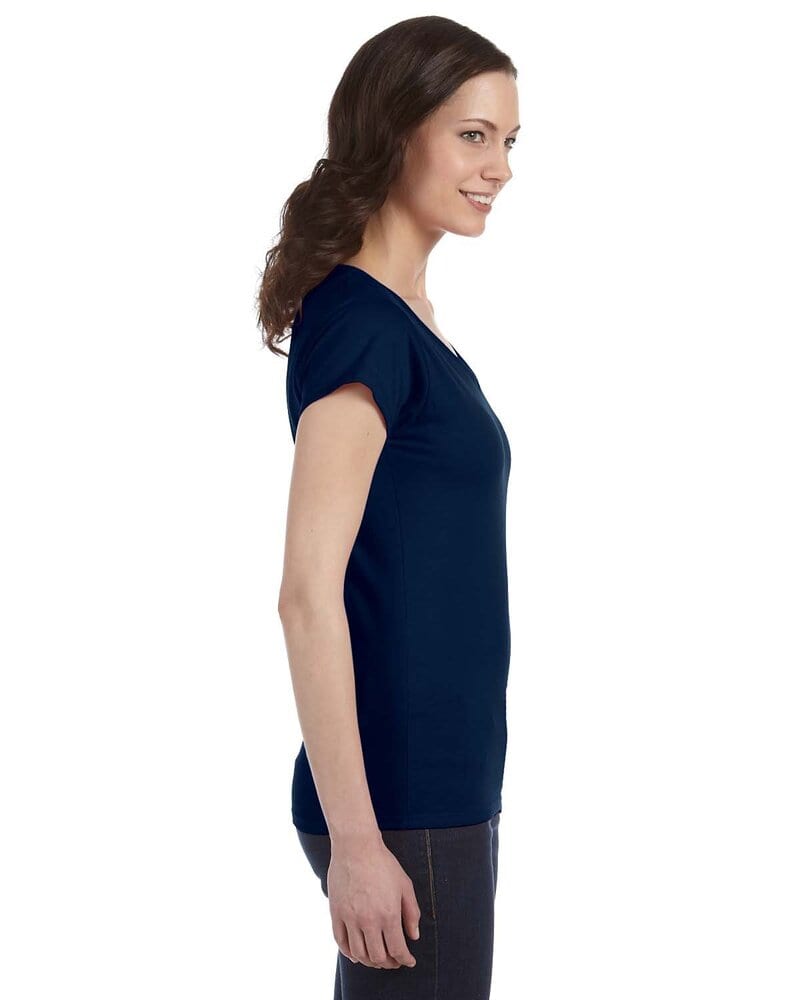 Gildan G64VL - Softstyle® Ladies 4.5 oz. Junior Fit V-Neck T-Shirt