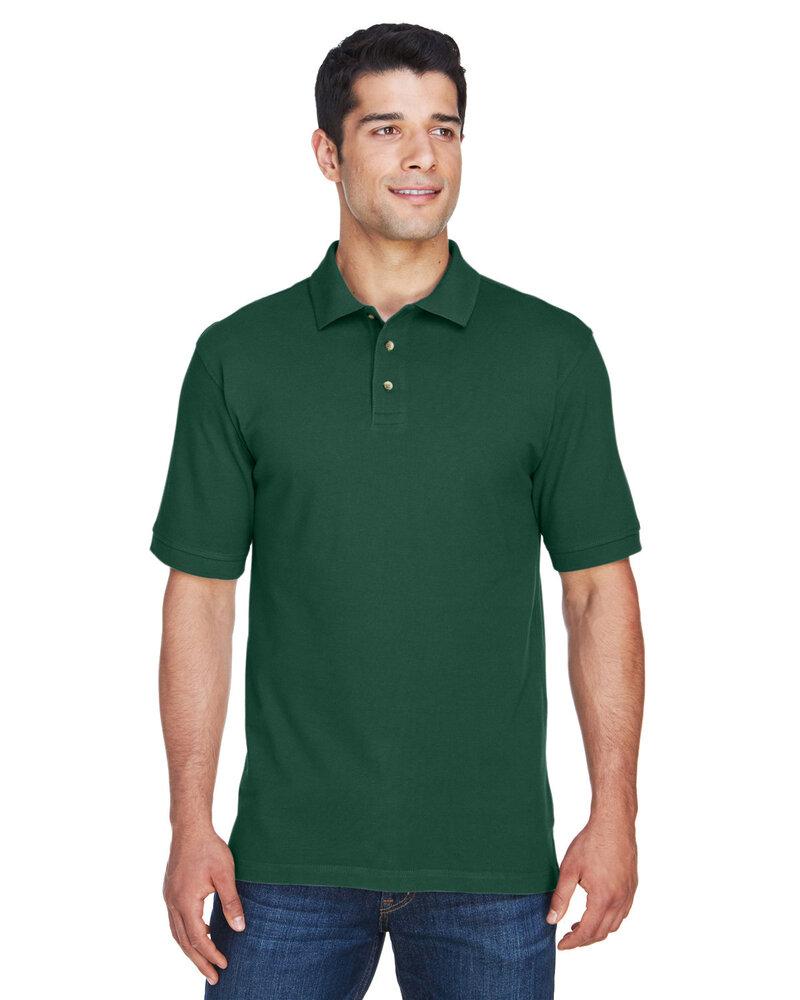 Harriton M200 - Men's 6 oz. Ringspun Cotton Piqué Short-Sleeve Polo