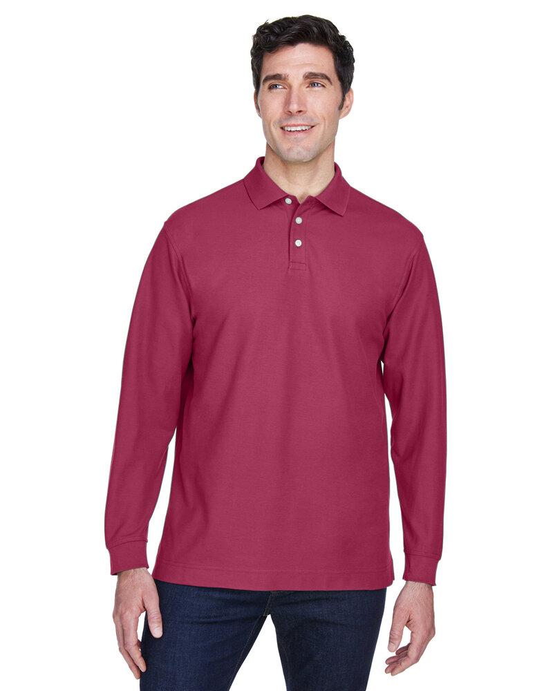 Devon & Jones D110 - Men's Pima Piqué Long-Sleeve Polo