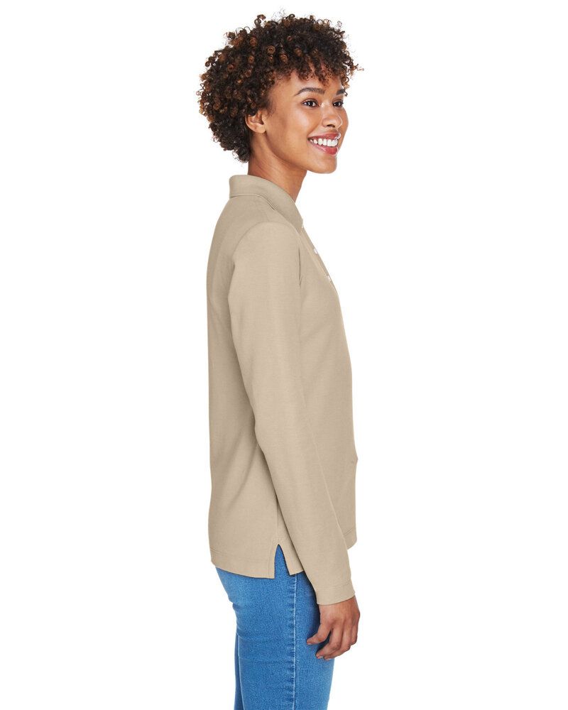 Devon & Jones D110W - Ladies Pima Piqué Long-Sleeve Polo