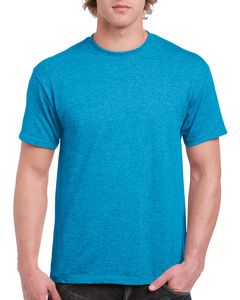 Gildan GI5000 - Kurzarm Baumwoll T-Shirt Herren Heather Sapphire