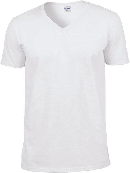 Gildan GI64V00 - Premium Softstyle Mens V-Neck Cotton T-Shirt