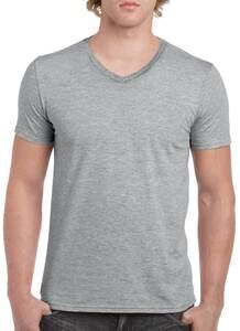 Gildan GI64V00 - Softstyle Mens V-Neck T-Shirt Sport Grey