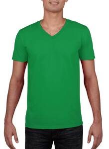 Gildan GI64V00 - Softstyle Mens V-Neck T-Shirt Irish Green