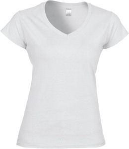 Gildan GI64V00L - Softstyle Ladies V-Neck T-Shirt White