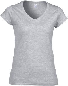 Gildan GI64V00L - Softstyle Ladies V-Neck T-Shirt Sport Grey