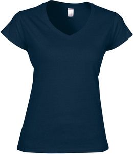 Gildan GI64V00L - Softstyle Ladies V-Neck T-Shirt Navy/Navy