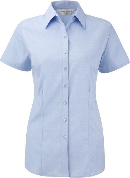 Russell Collection RU963F - Camisa Manga Corta En Espiga