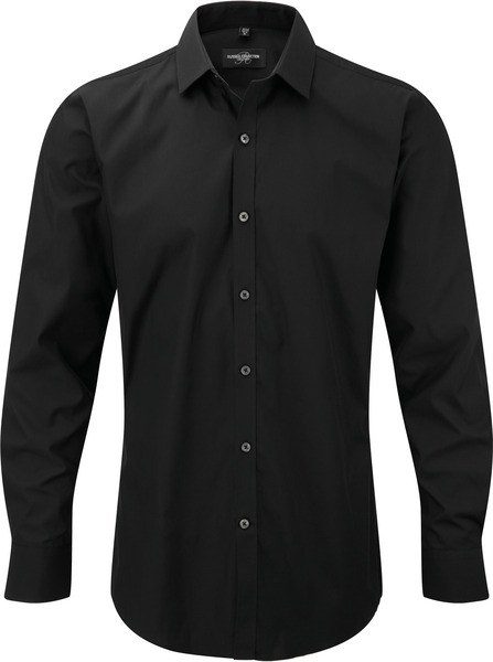 Russell Collection RU960M - Camisa de manga larga para hombre