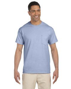 Gildan G230 - T-shirt à poche en coton Ultra Cotton® 6 Oz. Pocket T-Shirt (2300) Bleu ciel