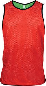 ProAct PA042 - ALL SPORTS REVERSIBLE BIB Sporty Red / Fluorescent Green