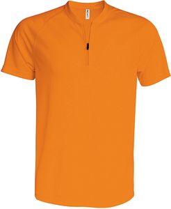 ProAct PA486 - ZIP-NECK SPORTS T-SHIRT Orange