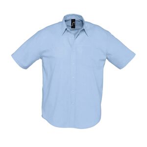 SOL'S 16010 - Brisbane Short Sleeve Oxford Men's Shirt Sky