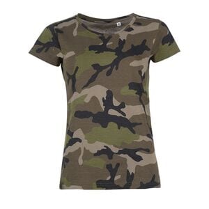 SOL'S 01187 - Damen Rundhals T-Shirt Camouflage Camo