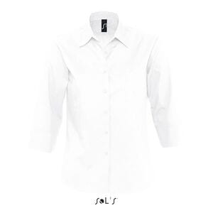 Sols 17050 - 3/4 Sleeve Poplin Womens Shirt Eternity