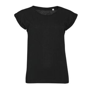 SOL'S 01406 - MELBA Women's Round Neck T Shirt Deep Black