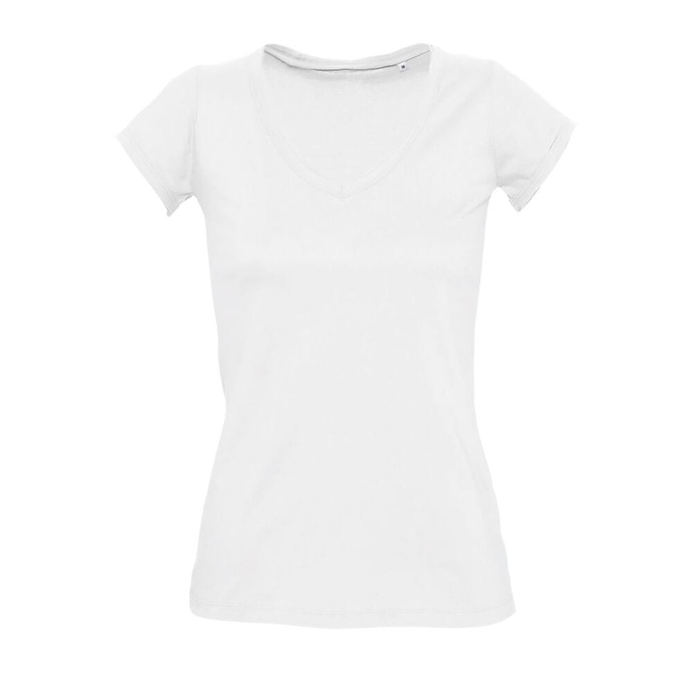 Sol's 11387 - Women's V-Neck Rolled And Raw-Cut Finished T-Shirt Mild