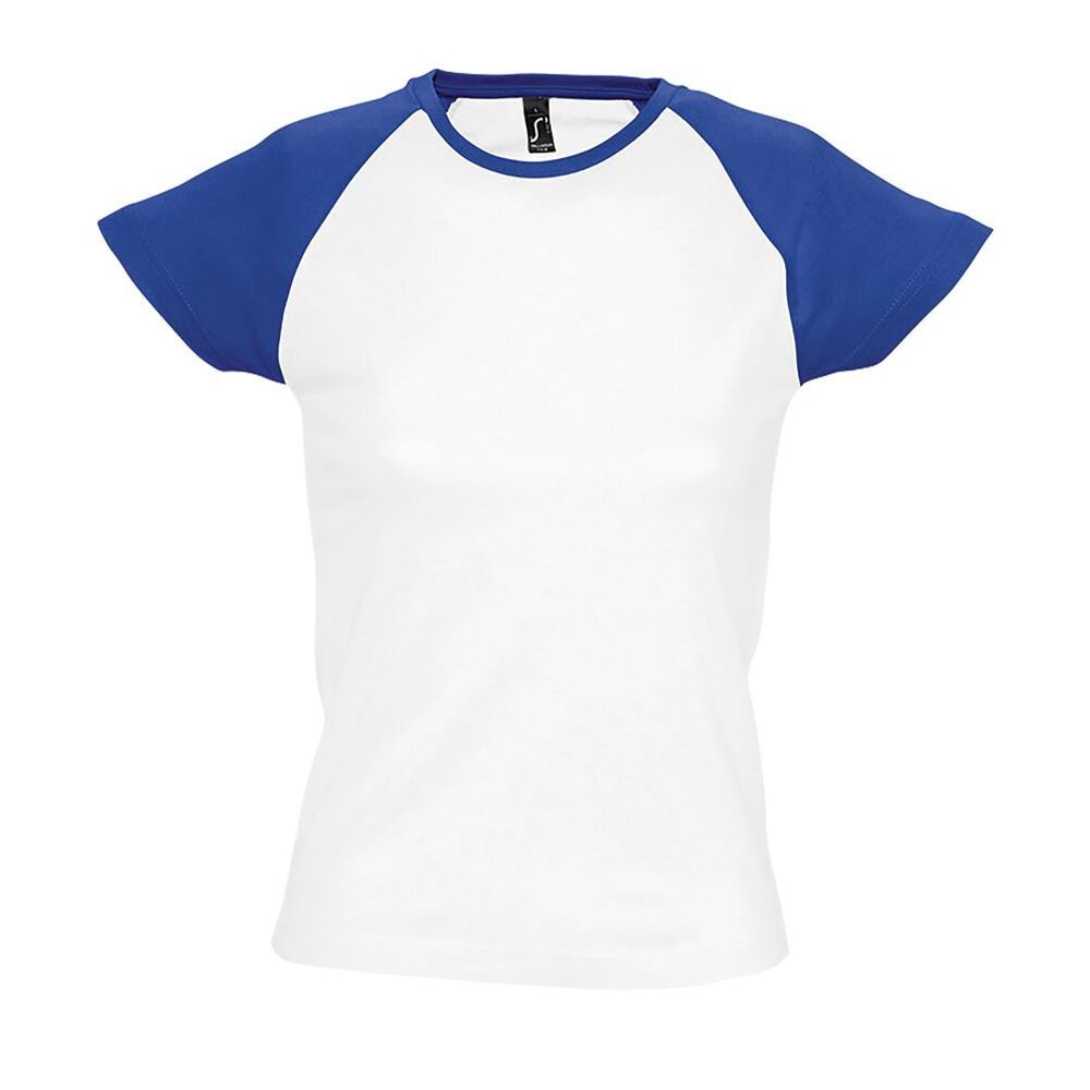 Camiseta Mujer Bicolor Manga Raglán Milky Sol's | Wordans España Camiseta Bicolor Milky Manga Larga Mujer Sols Camisetas
