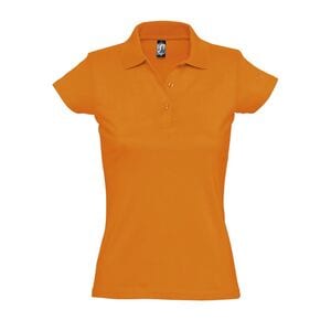 SOL'S 11376 - Damen Jersey-Poloshirt Kurzarm Prescott Orange