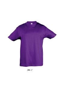 SOL'S 11970 - REGENT KIDS Kinder Rundhals T Shirt Violet foncé