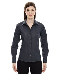 Ash City Vintage 78674 - Boardwalk Ladies Wrinkle Free-2-Ply 80s Cotton Stripped Taped Shirt