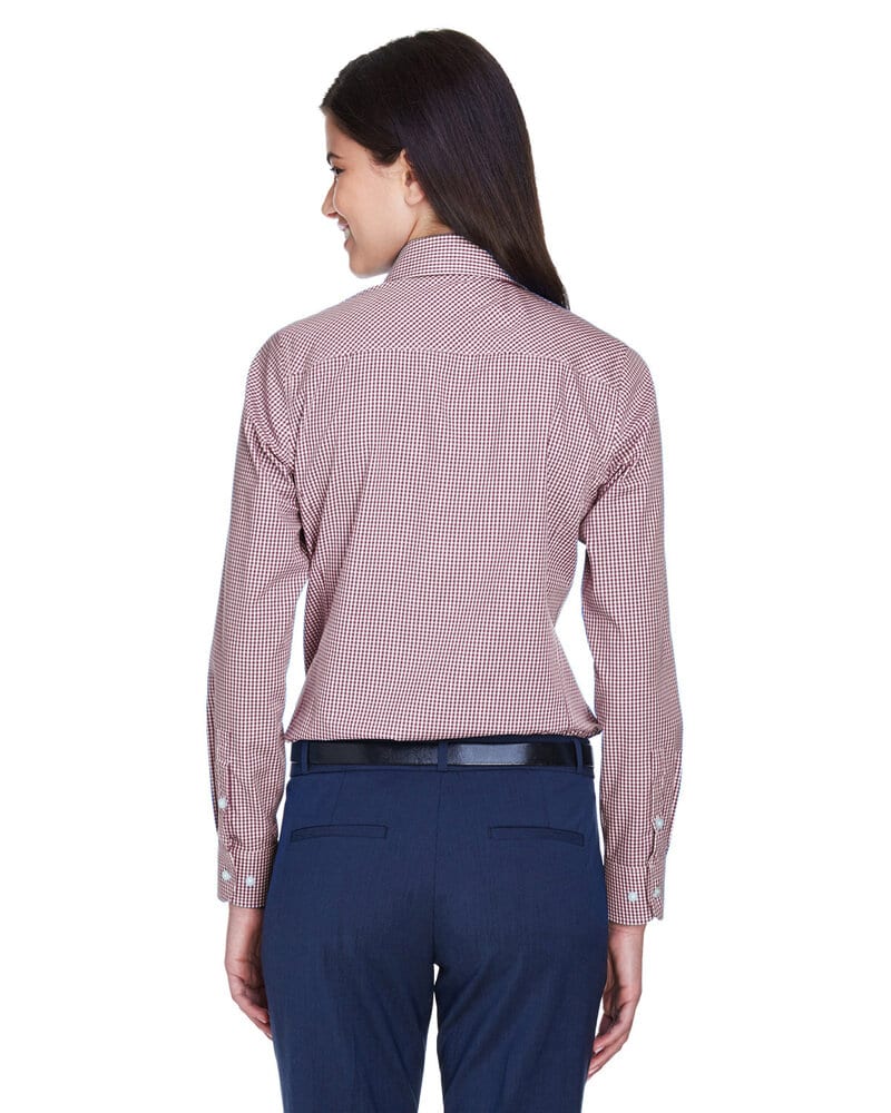 Devon & Jones D640W - Ladies Crown Collection Gingham Check