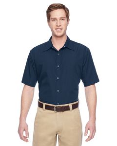 Harriton M545 - Mens Advantage Snap Closure Short-Sleeve Shirt