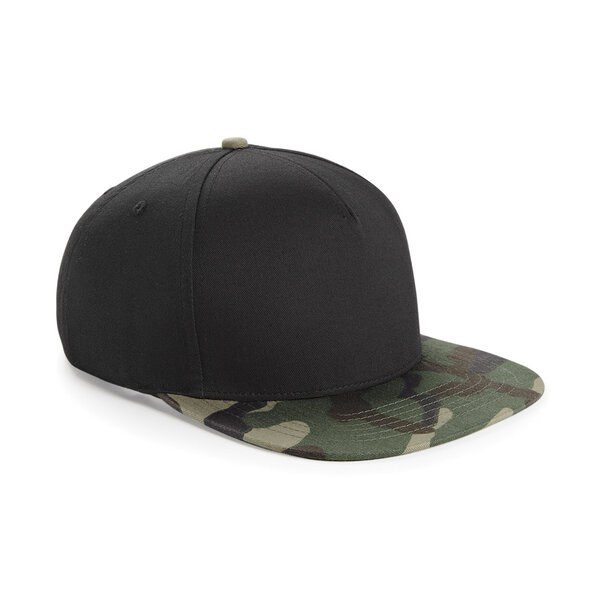 Beechfield B691 - Gorra Snapback Camuflaje Retro Estilo Urbano