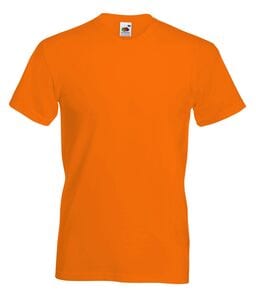 Fruit of the Loom 61-066-0 - V-Neck T-Shirt Orange