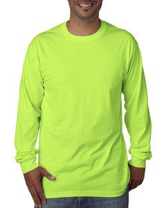 Bayside 5060 - USA-Made 100% Cotton Long Sleeve T-Shirt Lime Green