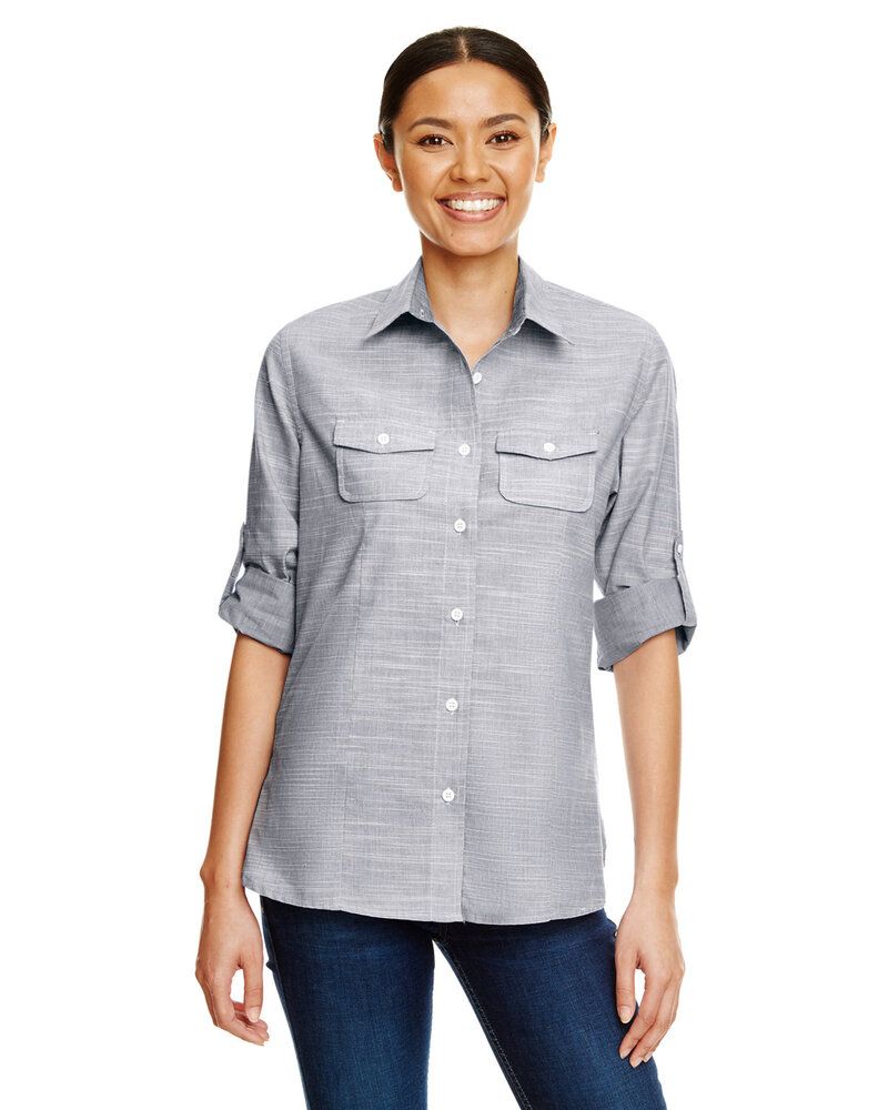Burnside B5247 - Women's Textured Solid Long Sleeve Shirt