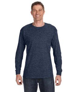 JERZEES 29LSR - Heavyweight Blend™ 50/50 Long Sleeve T-Shirt Vintage Heather Navy